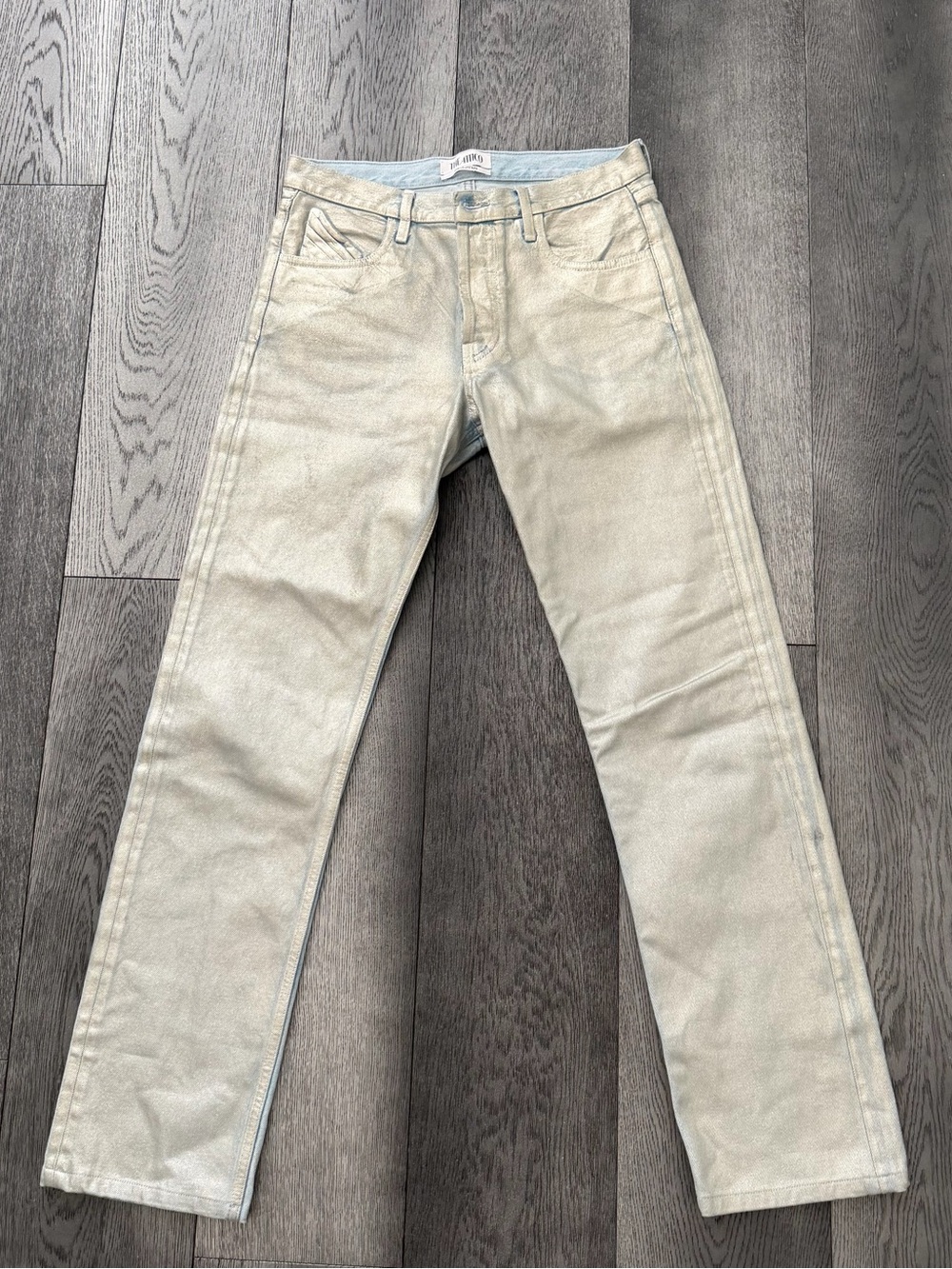 The Attico Silver Denim Jeans